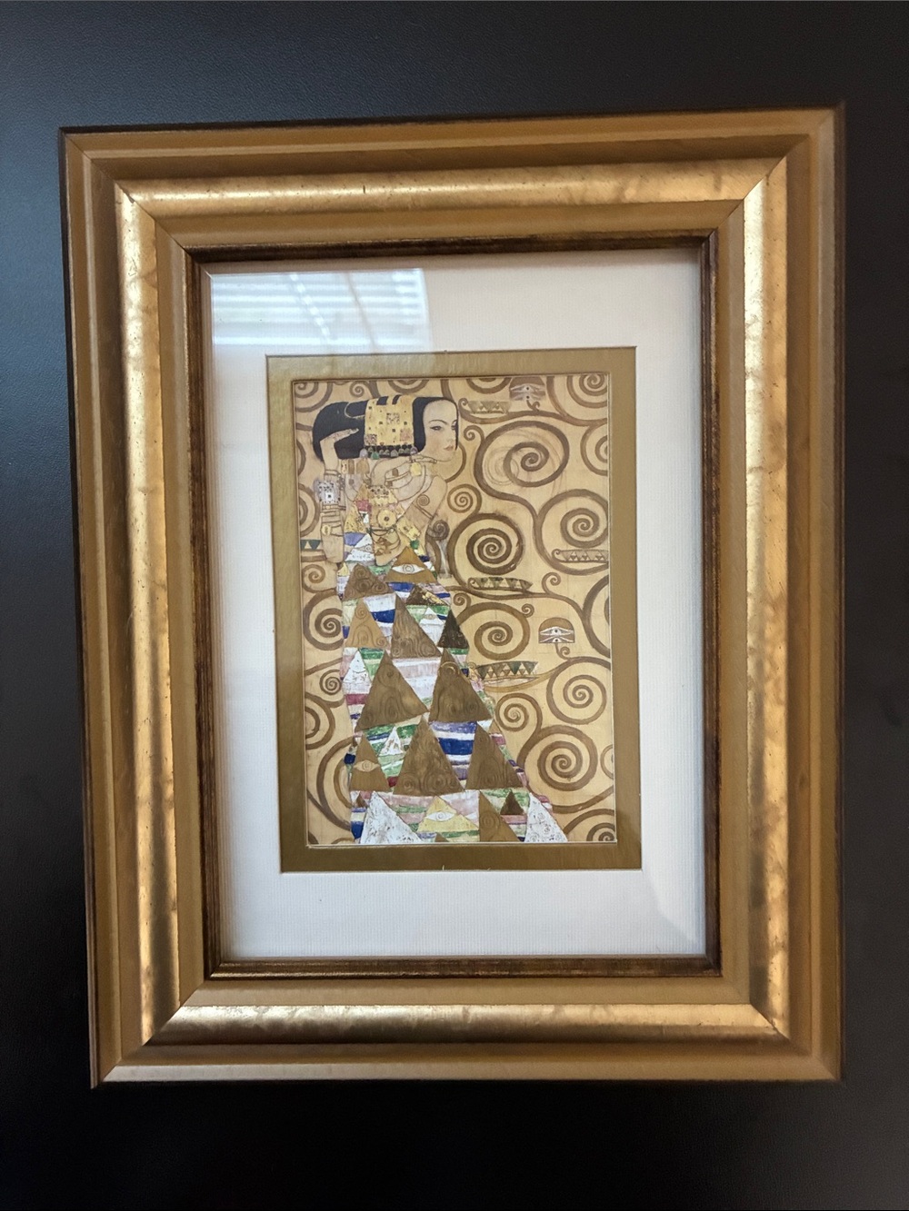 Gustav Klimt Framed Gold-Tone Decorative Artwork